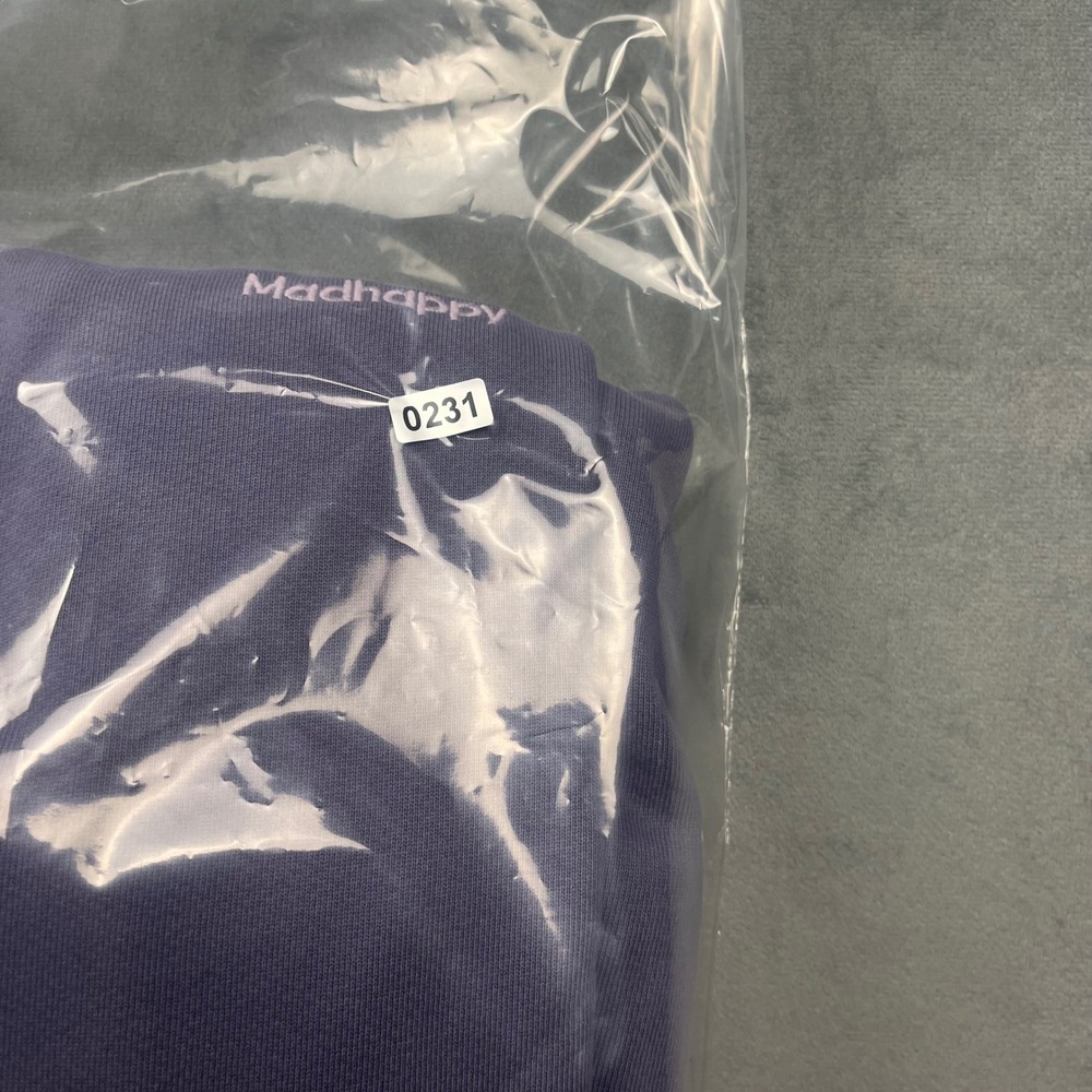 Madhappy Sweatpants Straight Leg Medium Purple Cotton Streetwear Made in USA - Picture 4 of 9